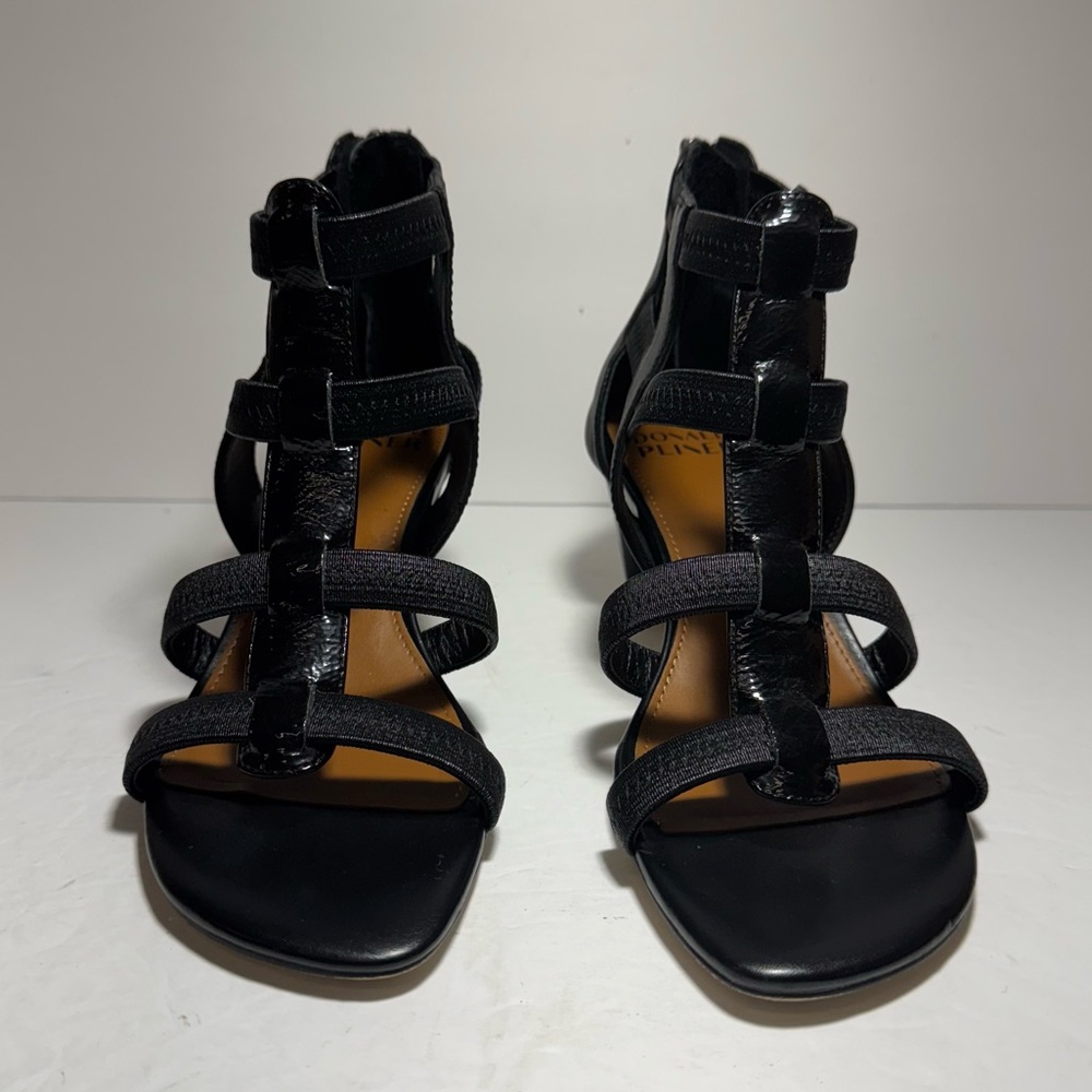 Donald J. Pliner 'Arcadia' Black Strappy Sandals Heels Size 7 - Picture 4 of 15